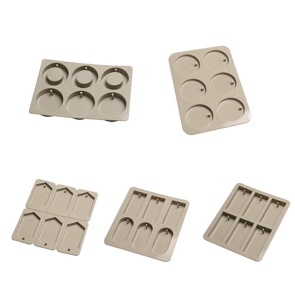 Silicone Aroma Wax Candle Mould DIY Cake Soap Molds 6-Cavity Rectangle