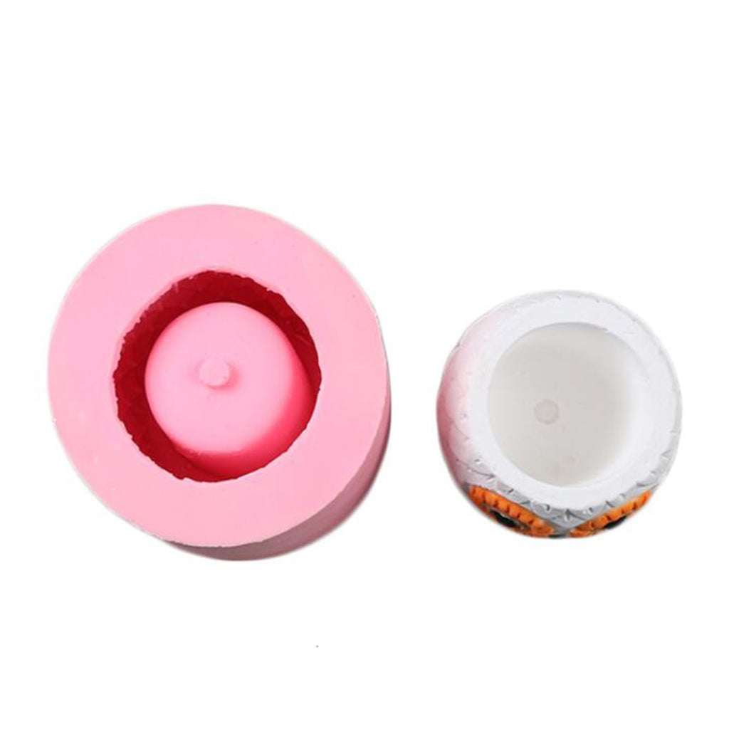 Silicone Cake Owl Flowerpot Mold Fondant Mould Sugarcraft Decor Baking Tool