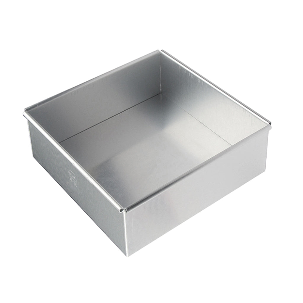 Square Shape Cake Mold with Removable Bottom Aluminum Alloy 10 inch