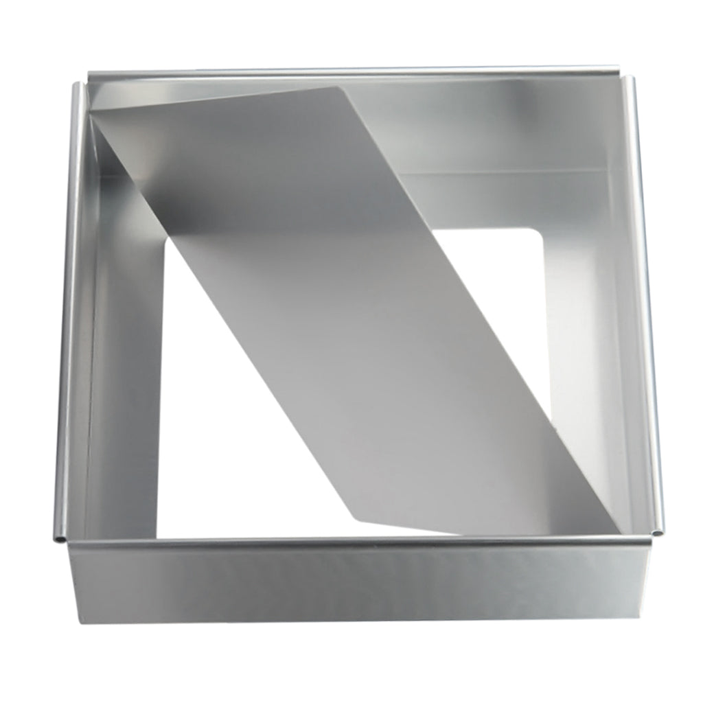 Square Shape Cake Mold with Removable Bottom Aluminum Alloy 10 inch