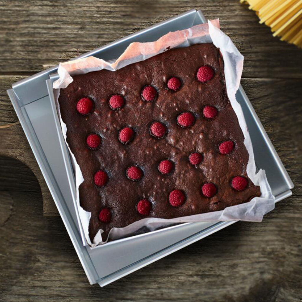 Square Shape Cake Mold with Removable Bottom Aluminum Alloy 10 inch