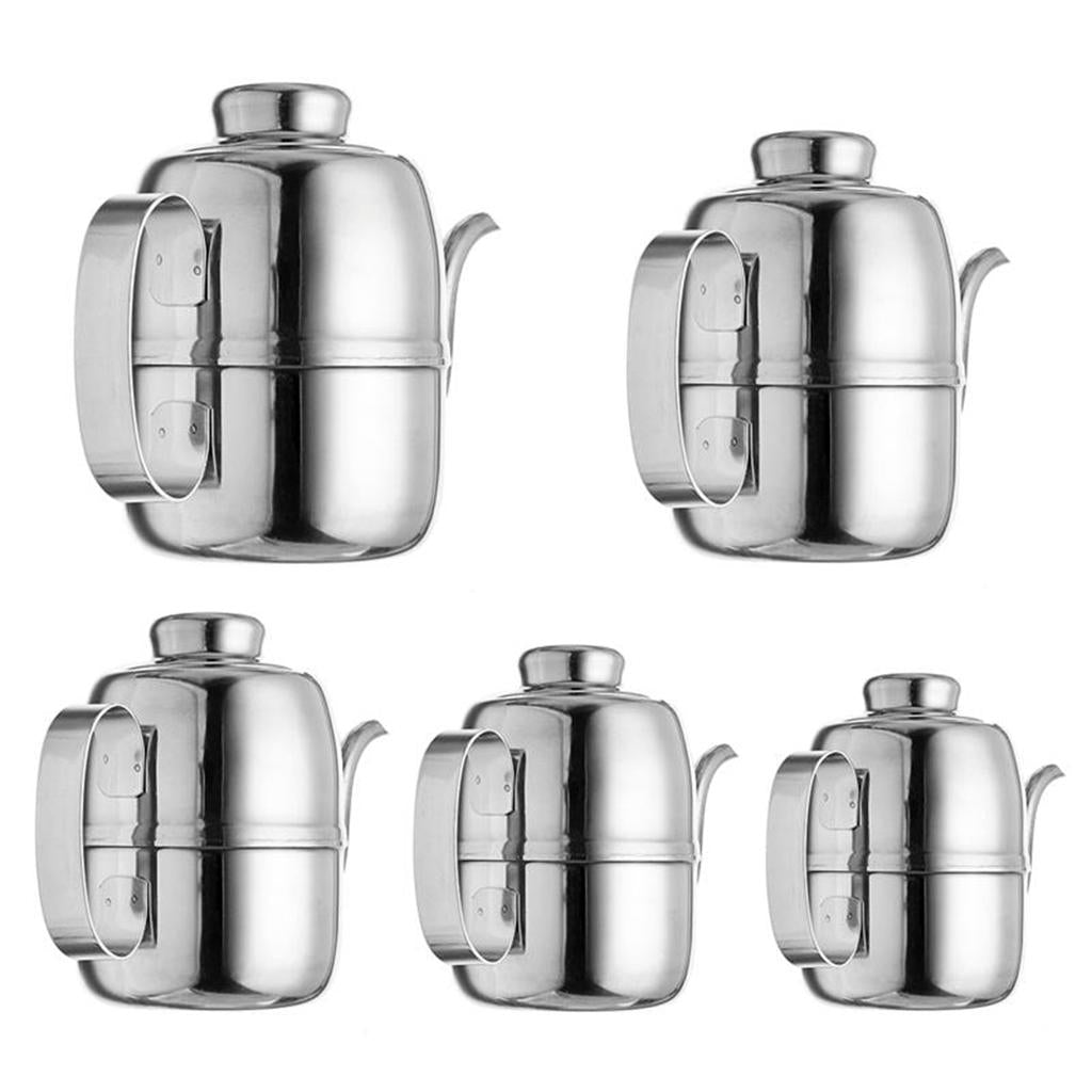 Stainless Steel Olive Oil Vinegar Can Drizzler Cruet Bottle Oil Dispenser 32oz