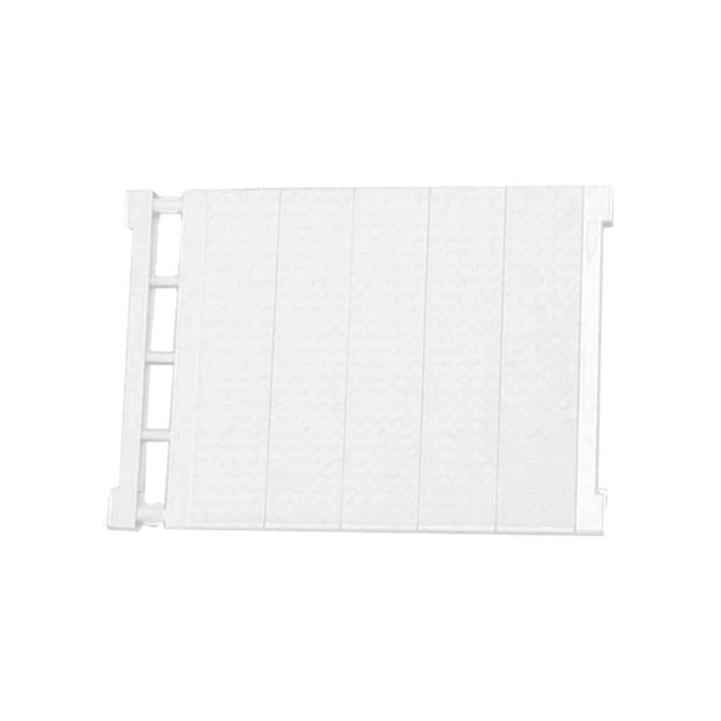 Expandable Shelf Closet Organizer Storage Adjustable Rack Rod White 50-80cm