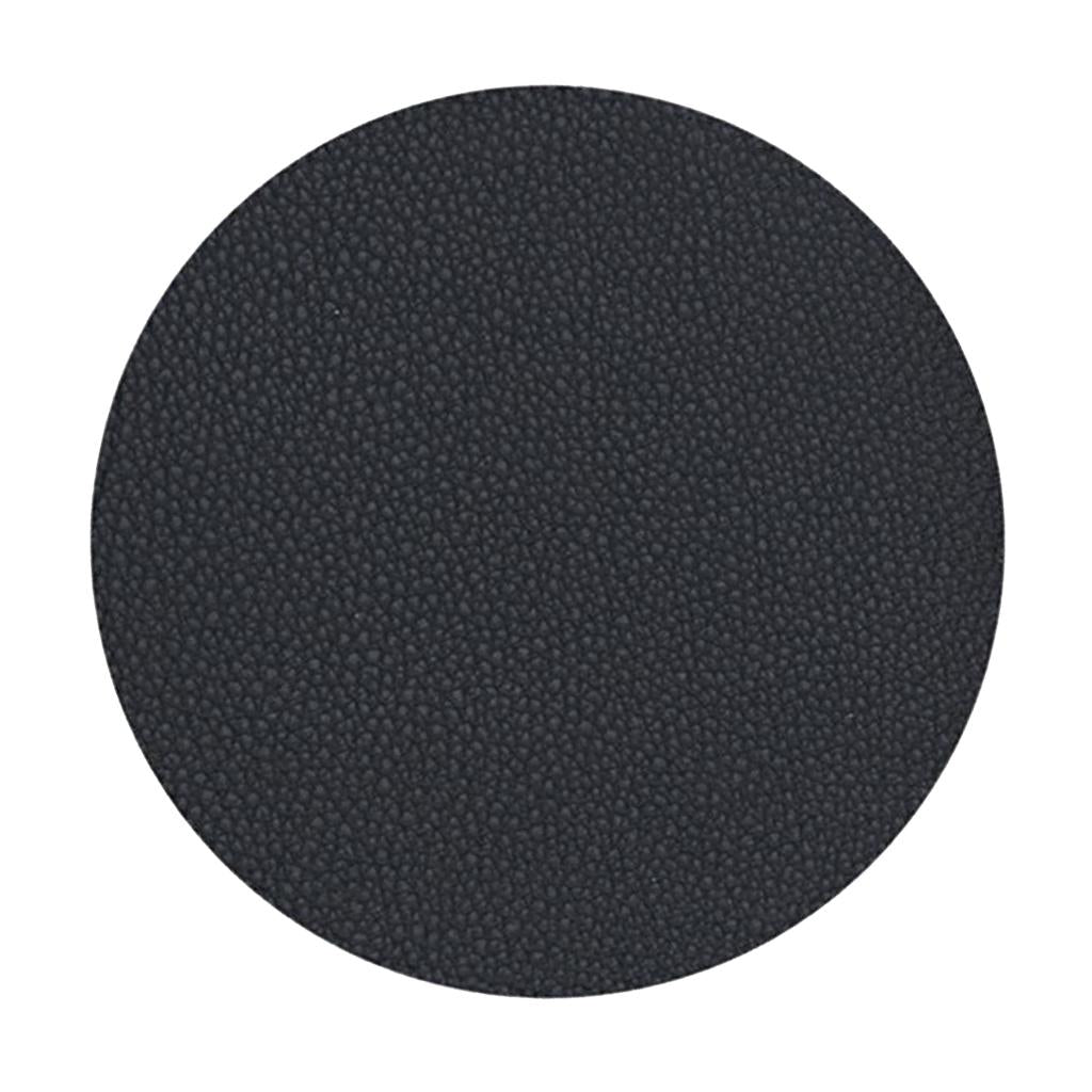 PU Leather Table Drink Cup Mat Heat Insulated Pad Coasters 5 Colors Black