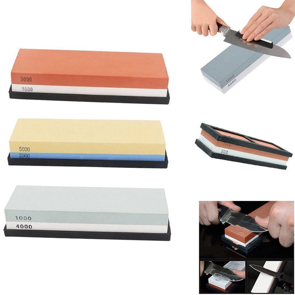Home Whetstone Sharpening Water Stone Dual Kitchen Sharpener 1000 4000 Grits