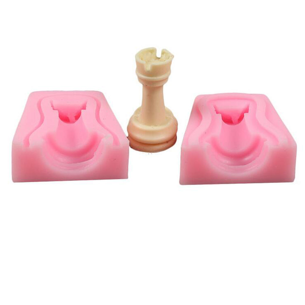 Chess DIY Fondant Cake Mould Silicone Baking Mold Cake Decoration Tray