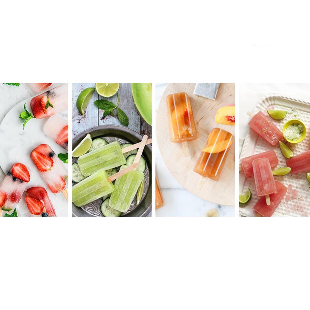 6 Cells Ice Pop Mold Popsicle Mould 6 Cell Flat grooved