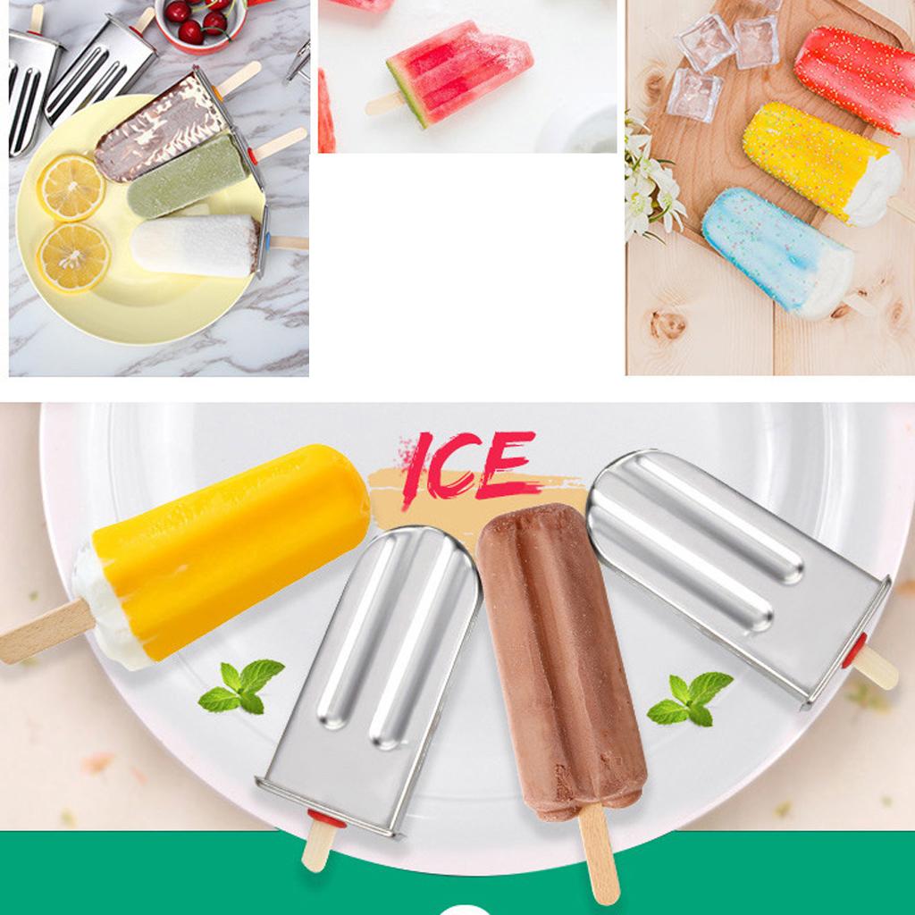 6 Cells Ice Pop Mold Popsicle Mould 6 Cell Round grooved