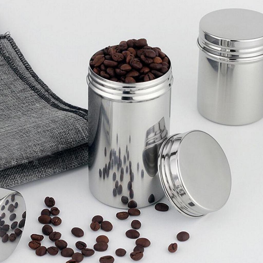 Stainless Steel Spice Tea Jar Coffee Condiment Pots Seasoning Pot Large