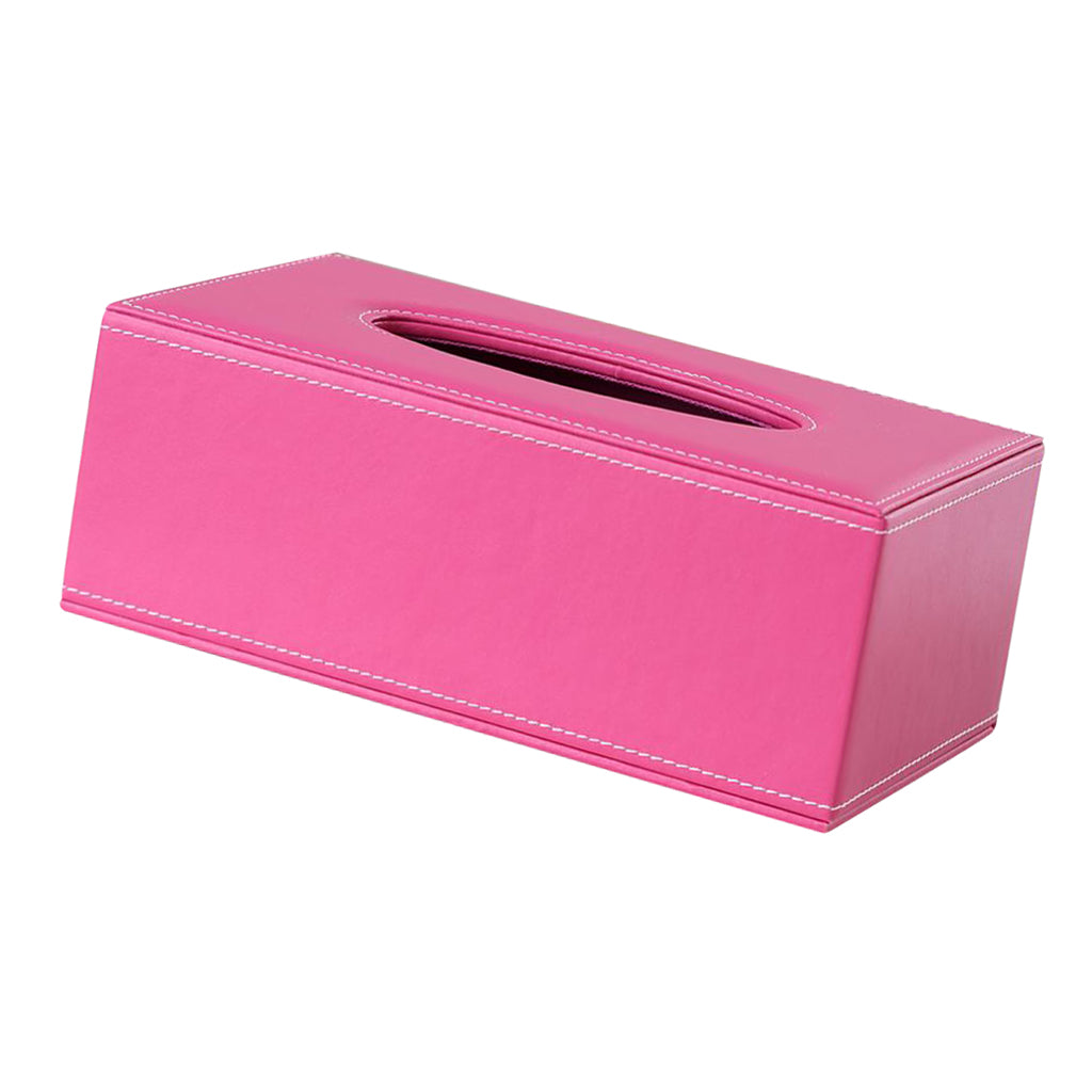 Tissue Box Dispenser Case Napkin Holder Home Office Car Accessory Rose Pink