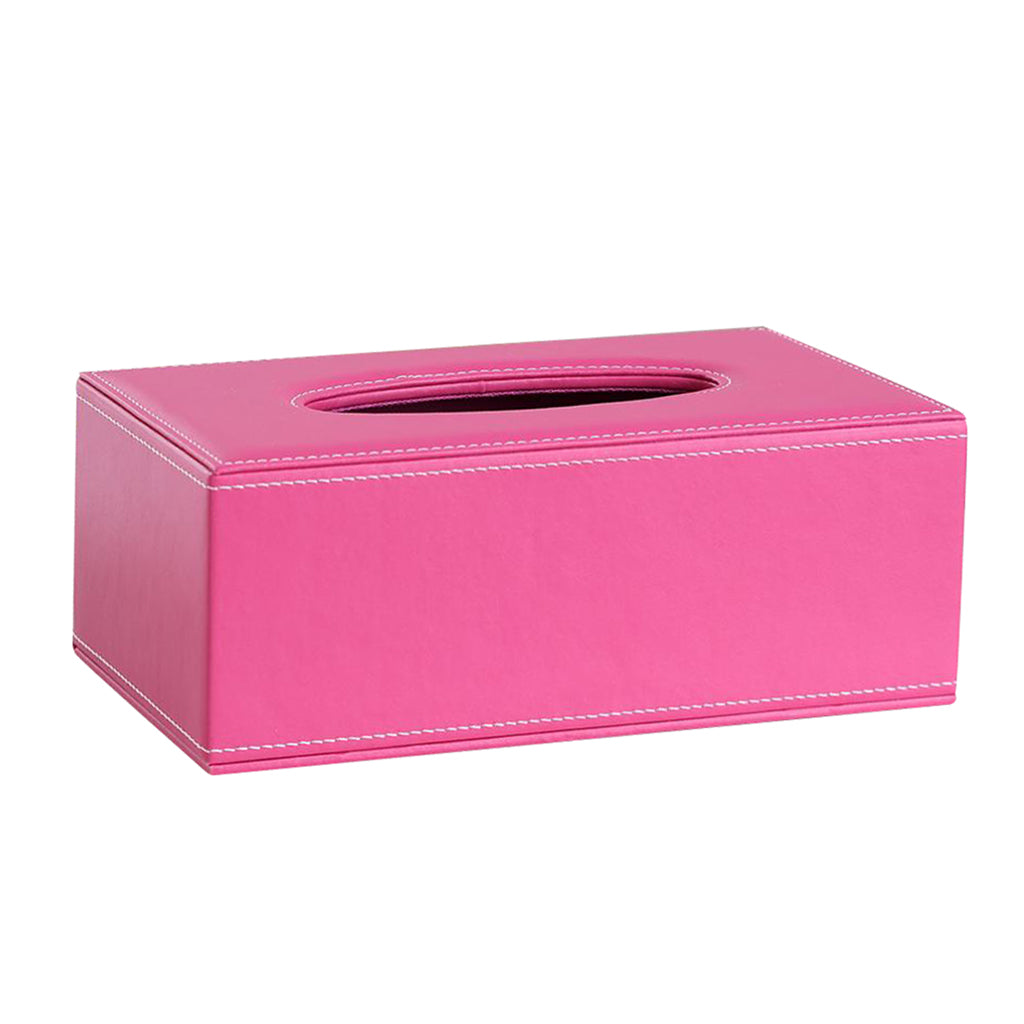 Tissue Box Dispenser Case Napkin Holder Home Office Car Accessory Rose Pink