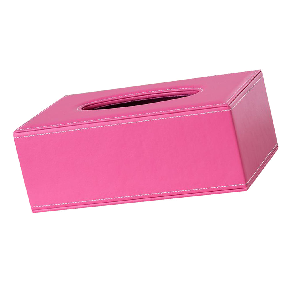 Tissue Box Dispenser Case Napkin Holder Home Office Car Accessory Rose Pink