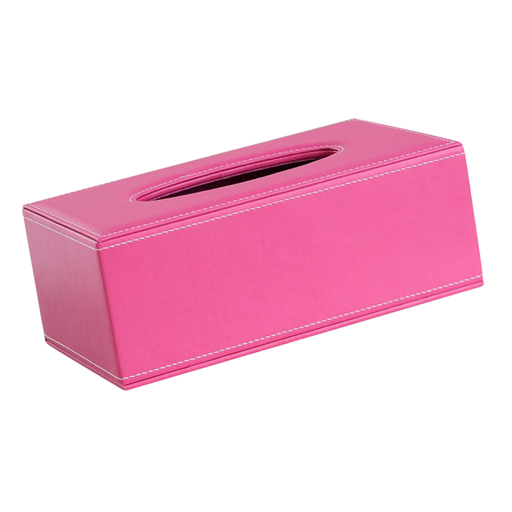 Tissue Box Dispenser Case Napkin Holder Home Office Car Accessory Rose Pink