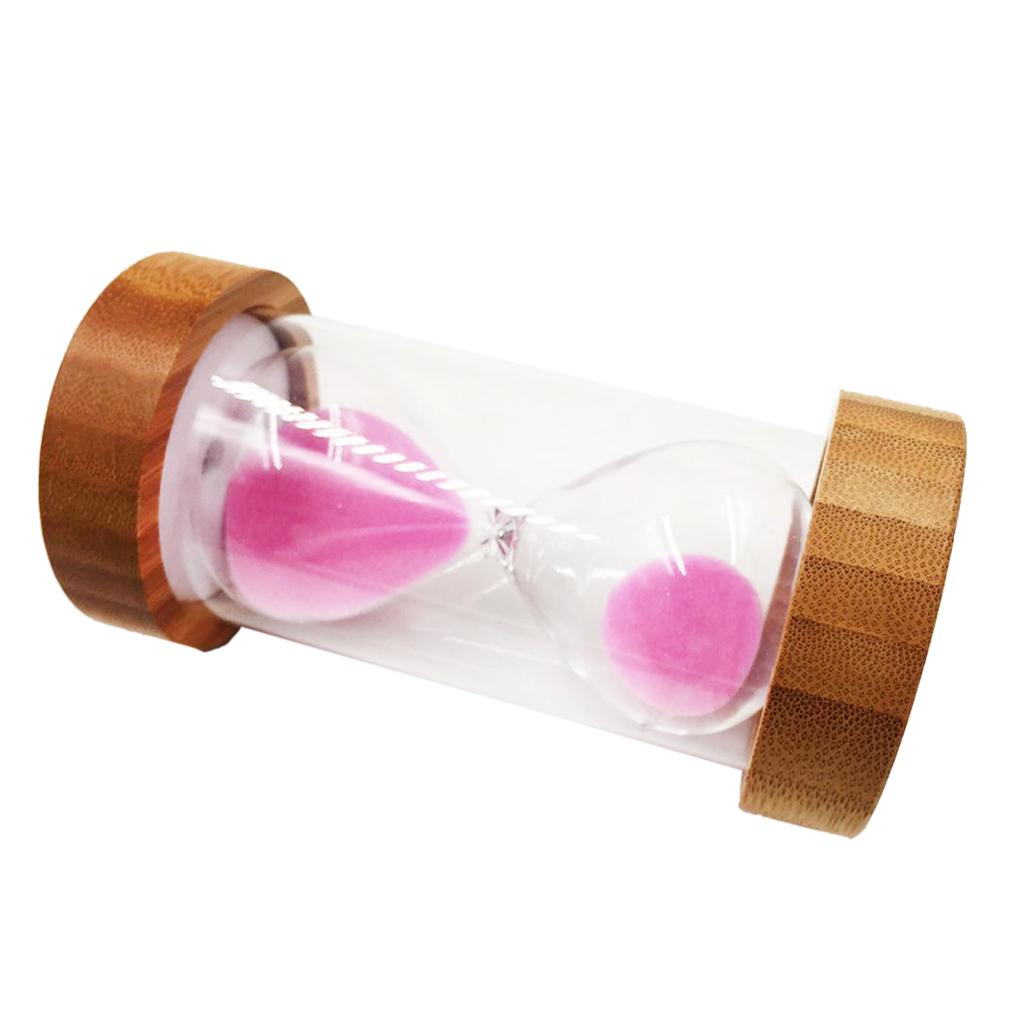 Sand Clock Hourglass Timer for Kitchen Yoga Kids Game -Pink Sand 30 Min