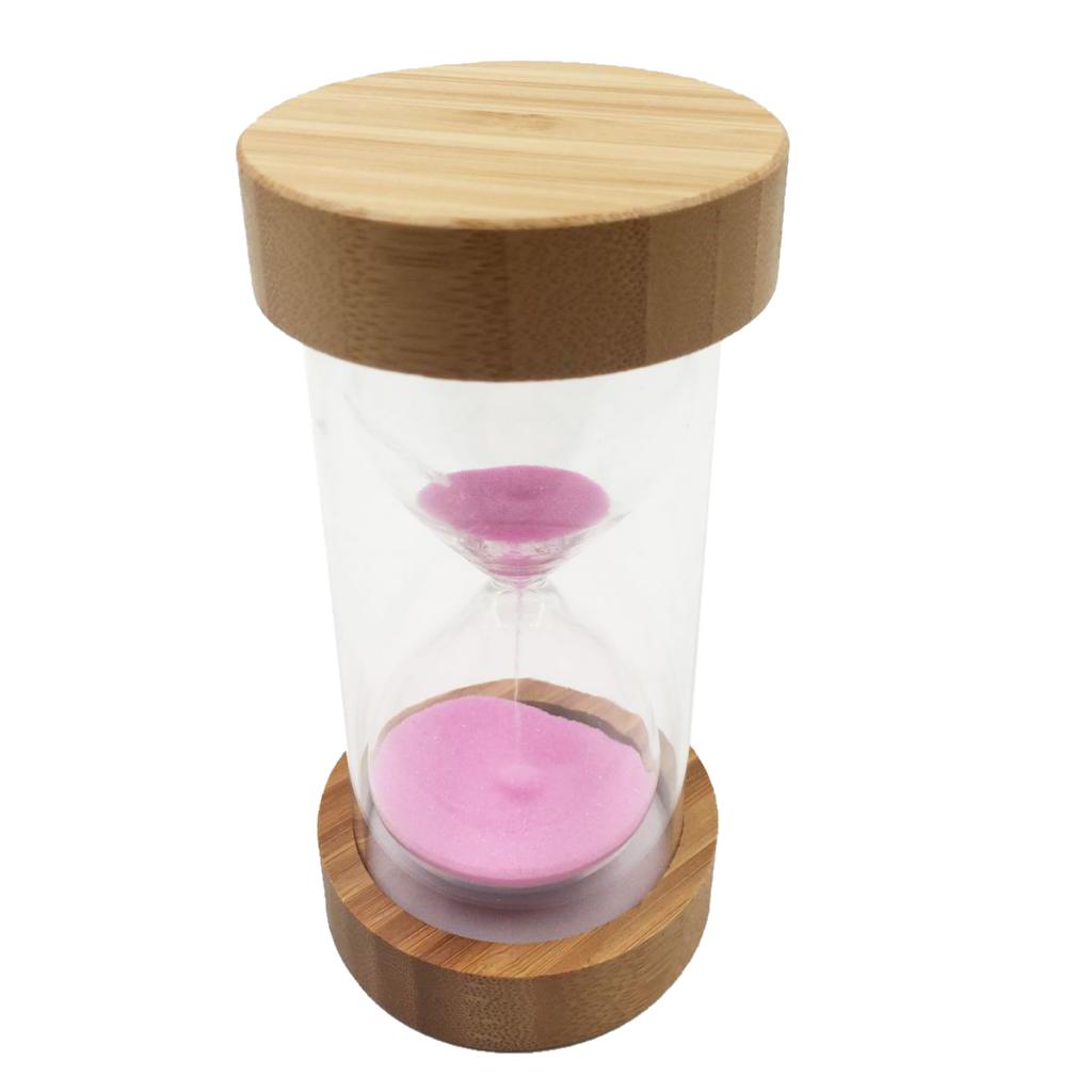 Sand Clock Hourglass Timer for Kitchen Yoga Kids Game -Pink Sand 30 Min