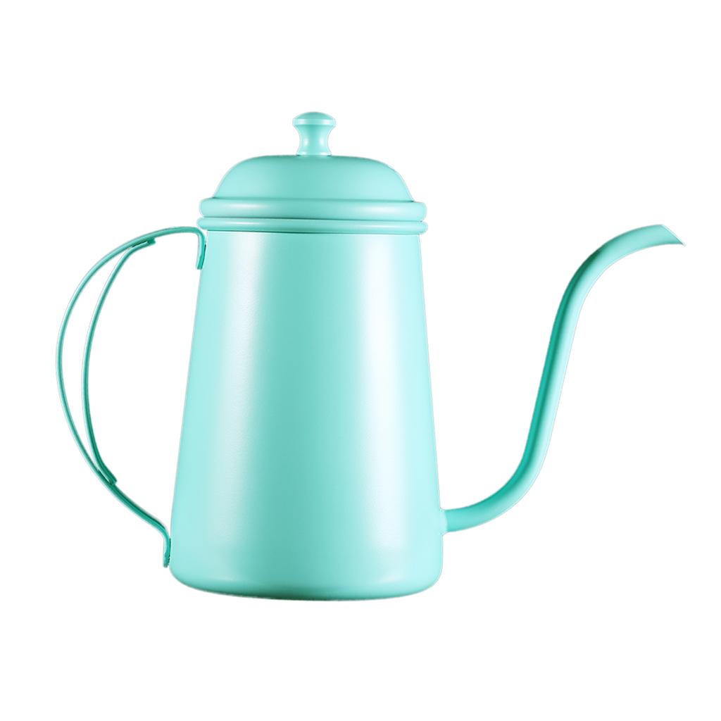 Coffee Pot Stainless Infuser Hand Drip Narrow Spout Kettle 700ml Mint Green