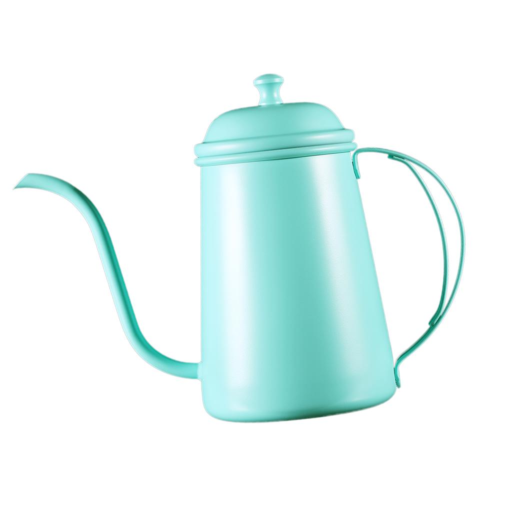 Coffee Pot Stainless Infuser Hand Drip Narrow Spout Kettle 700ml Mint Green