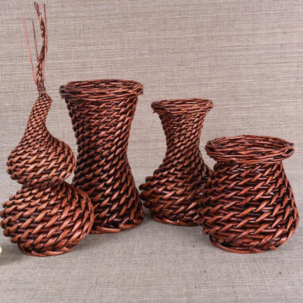 Wicker Planter Modern and Stylish Standing Flower Plant Display Basket size1