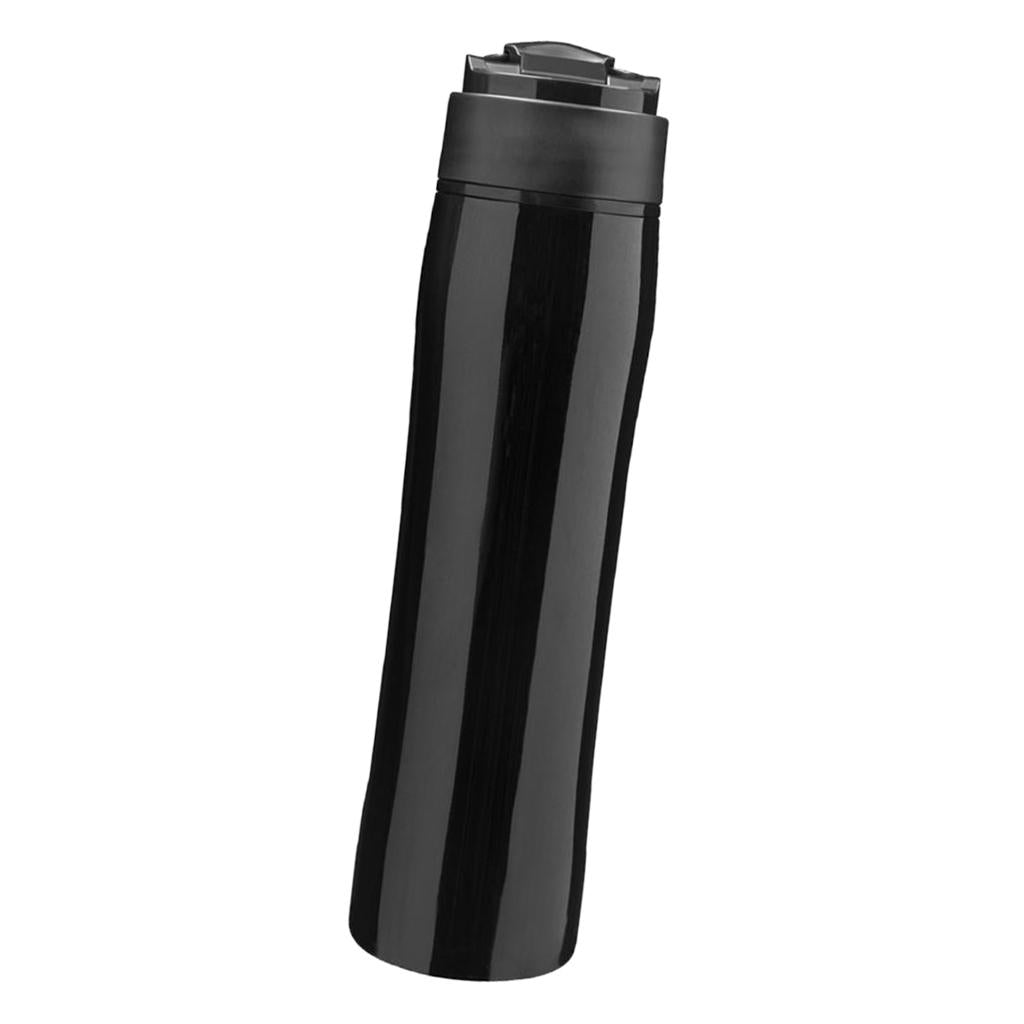 Portable French Presses Coffee Maker Mug 350ml for Travel Office Black