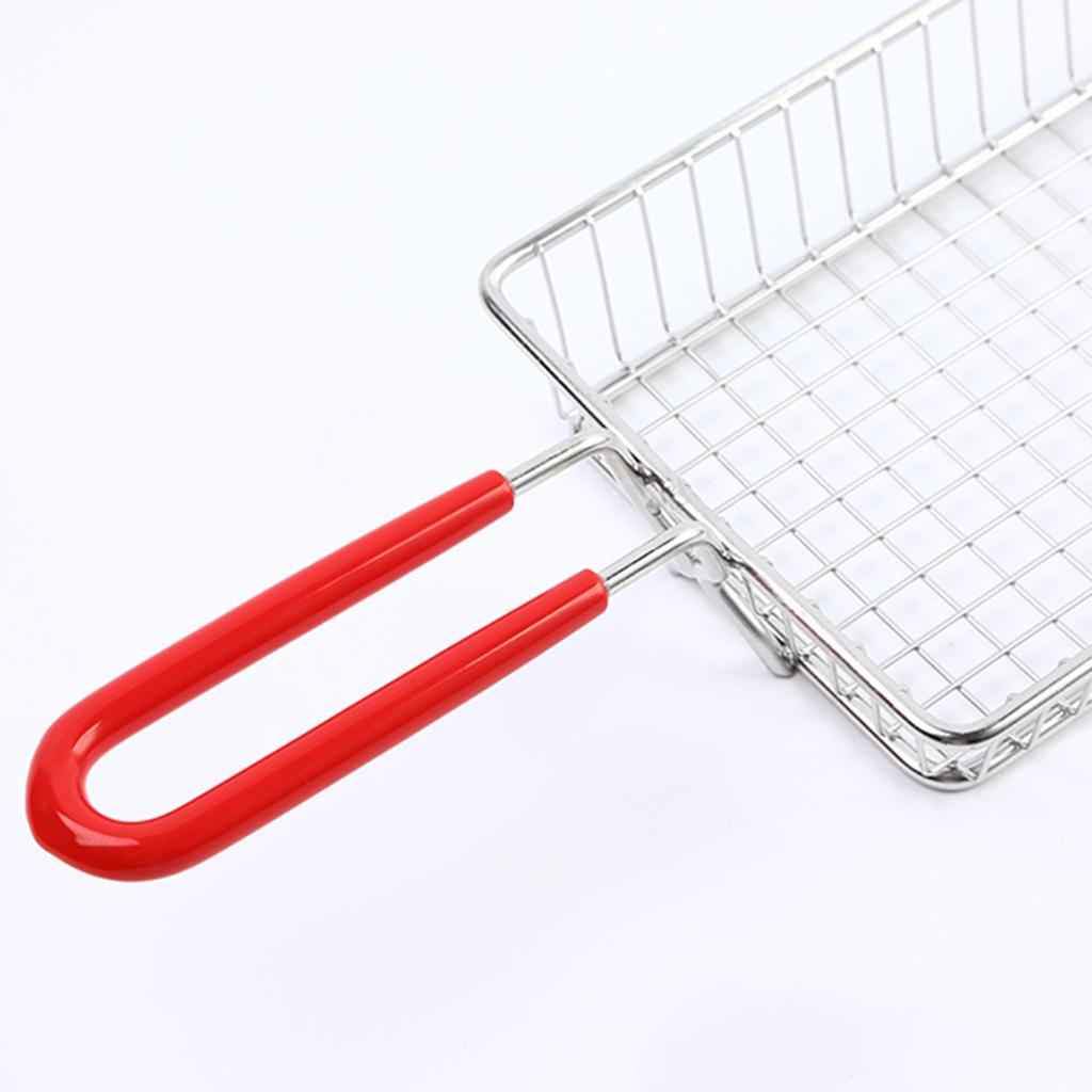 Rectangle Stainless Steel Mesh Strainer Basket for Fried Food Vegetable Tool