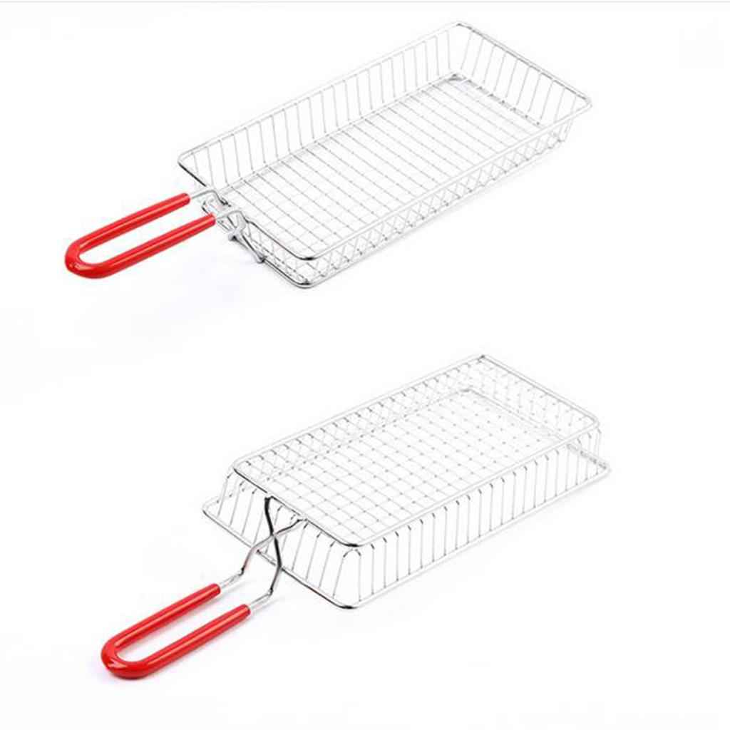 Rectangle Stainless Steel Mesh Strainer Basket for Fried Food Vegetable Tool