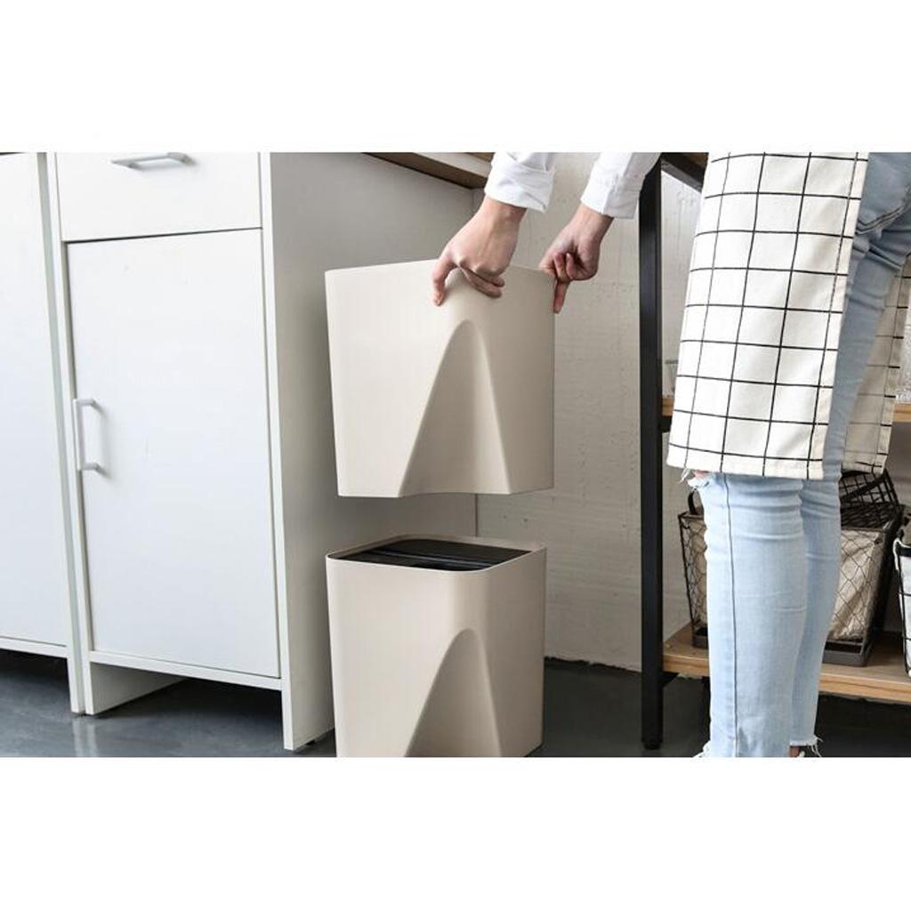 Japanese-style stacked classification Garbage bucket trash can Waste Bins