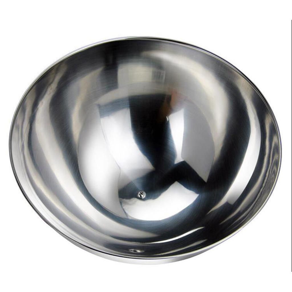 Stainless Steel Food Cover Cloche Plate with Domed Cover Dish Silver big