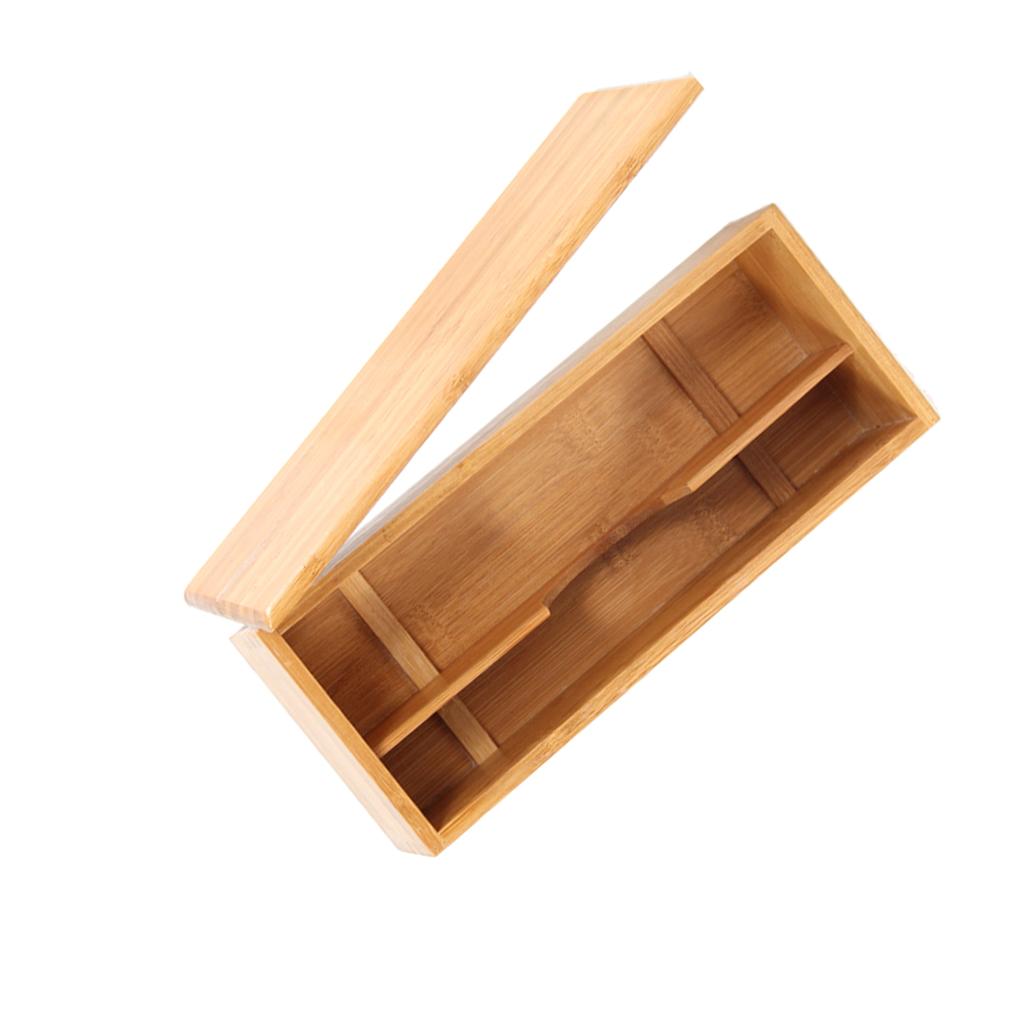 Home Restaurant Natural Bamboo Tableware Chopsticks Spoon Cage Storage Box