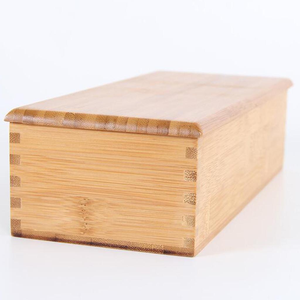 Home Restaurant Natural Bamboo Tableware Chopsticks Spoon Cage Storage Box