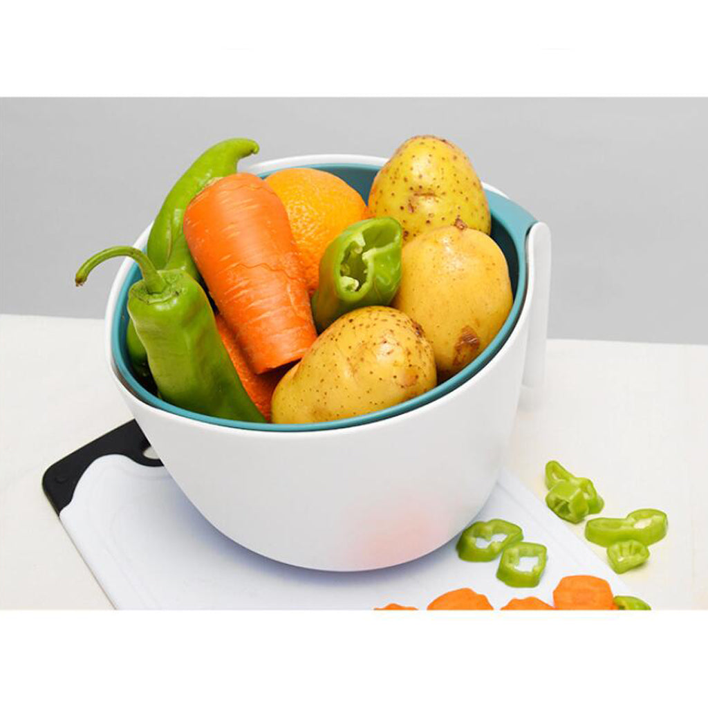 Kitchen Fruit Vegetables Strainer Washing Basket Storage Salad Serving