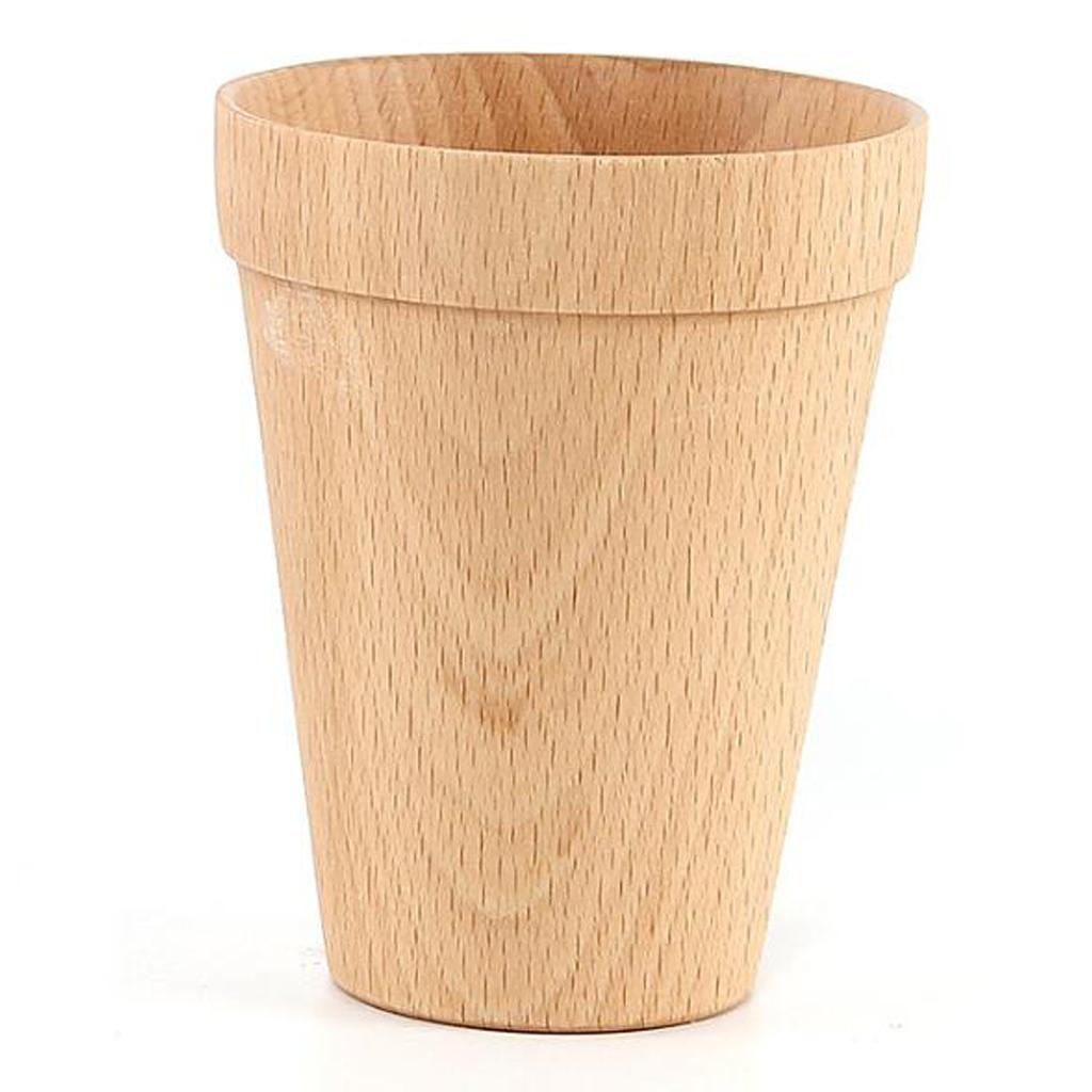 Wood Cup Handmade Wood Coffee Tea Beer Juice Milk Drink Tumbler Mug D 200ml
