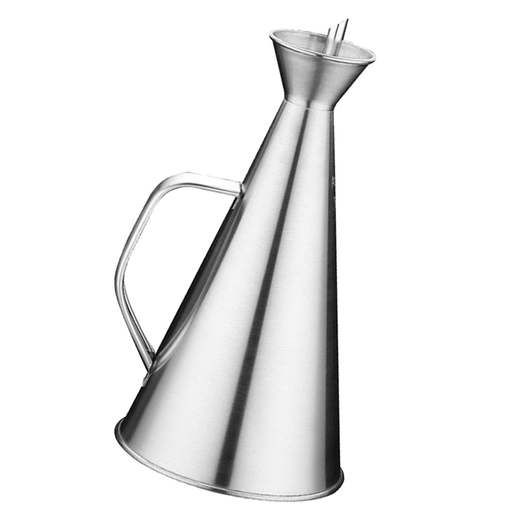 Stainless Steel Oil Vinegar Can Drizzler Cruet Bottle Oil Pot Dispenser