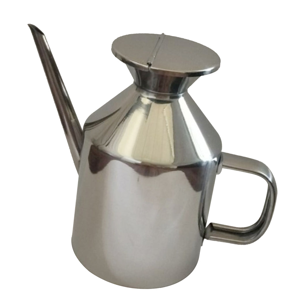 Oil Dispenser Stainless Steel Pot Vinegar Bottle Soy Sauce Kettle 625ml