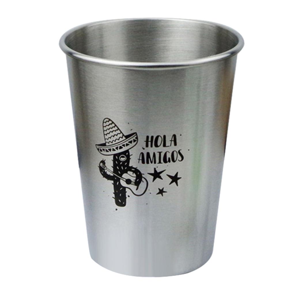 350ml Stainless Steel Water Cup Milk Wine Beer Bottle Coffee Tea Mug D