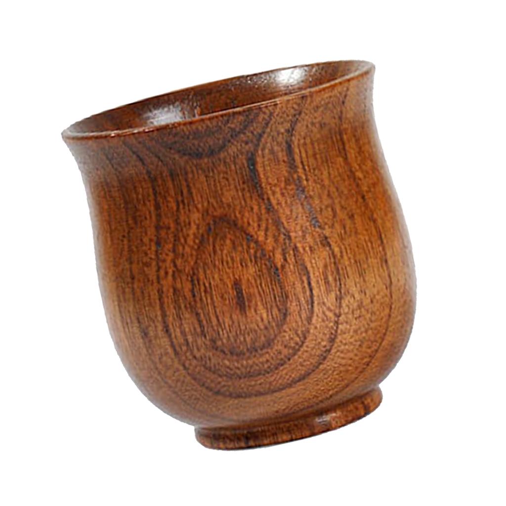 Small Wooden Cup Handmade Natural Wood Coffee Tea Beer Juice Milk Mug 150ml