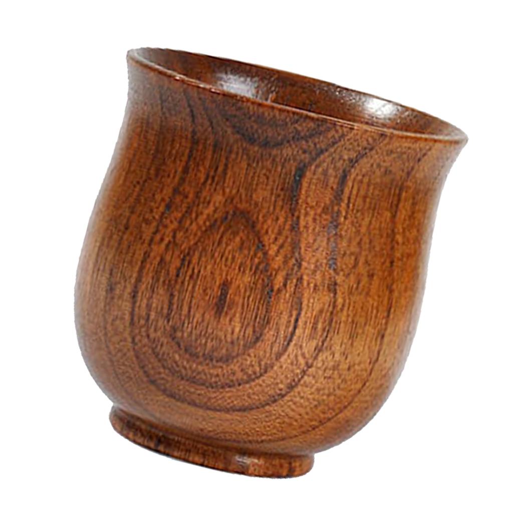 Small Wooden Cup Handmade Natural Wood Coffee Tea Beer Juice Milk Mug 150ml