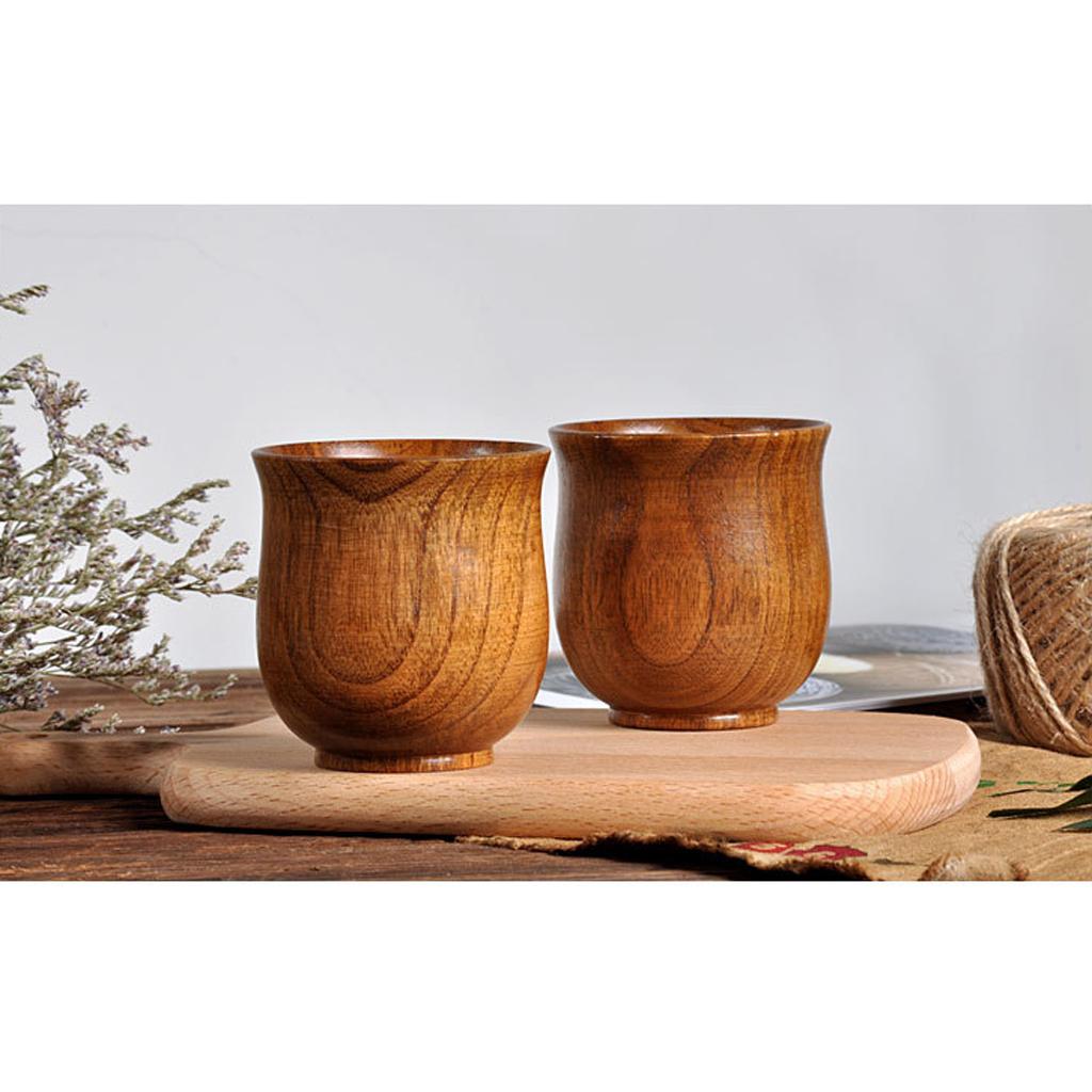 Small Wooden Cup Handmade Natural Wood Coffee Tea Beer Juice Milk Mug 150ml