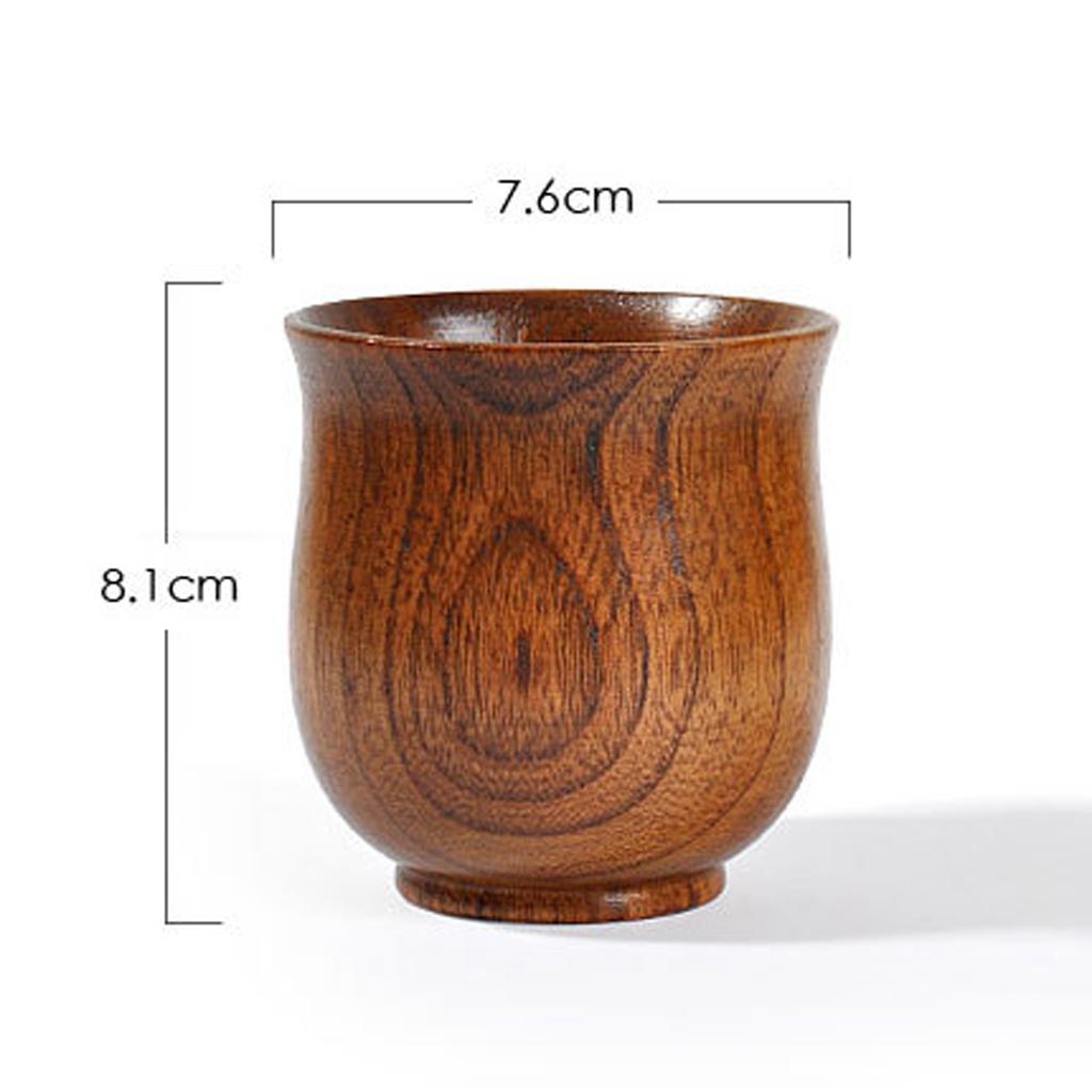 Small Wooden Cup Handmade Natural Wood Coffee Tea Beer Juice Milk Mug 150ml