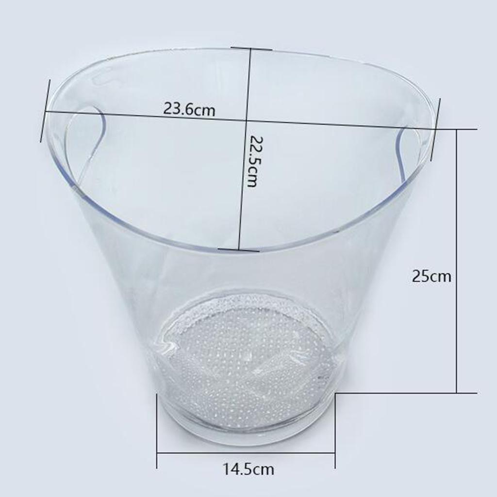 Light Up LED Ice Bucket Cool Colorful Champagne Bucket Drinks Cooler Chill A