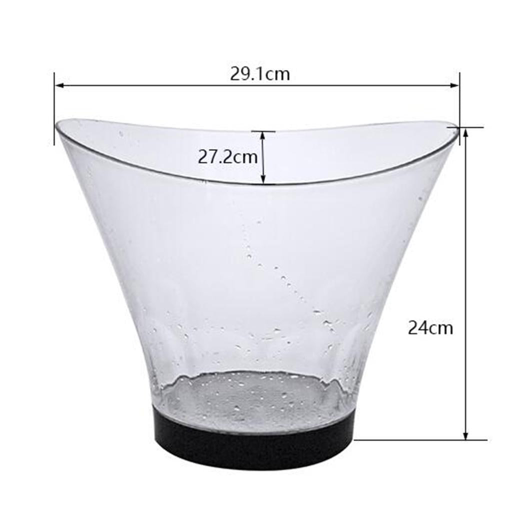 Light Up LED Ice Bucket Cool Colorful Champagne Bucket Drinks Cooler Chill C