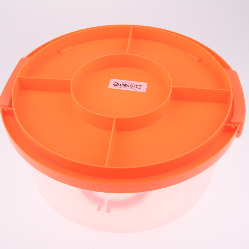 Portable Cake Carrier Plastic Cupcake Container Muffin Packing Box Oragne