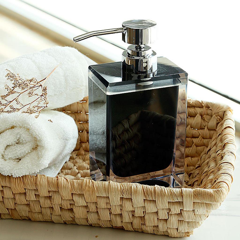 200ml Resin Kitchen Bath Pump Soap Lotion Dispenser Liquid Bottle