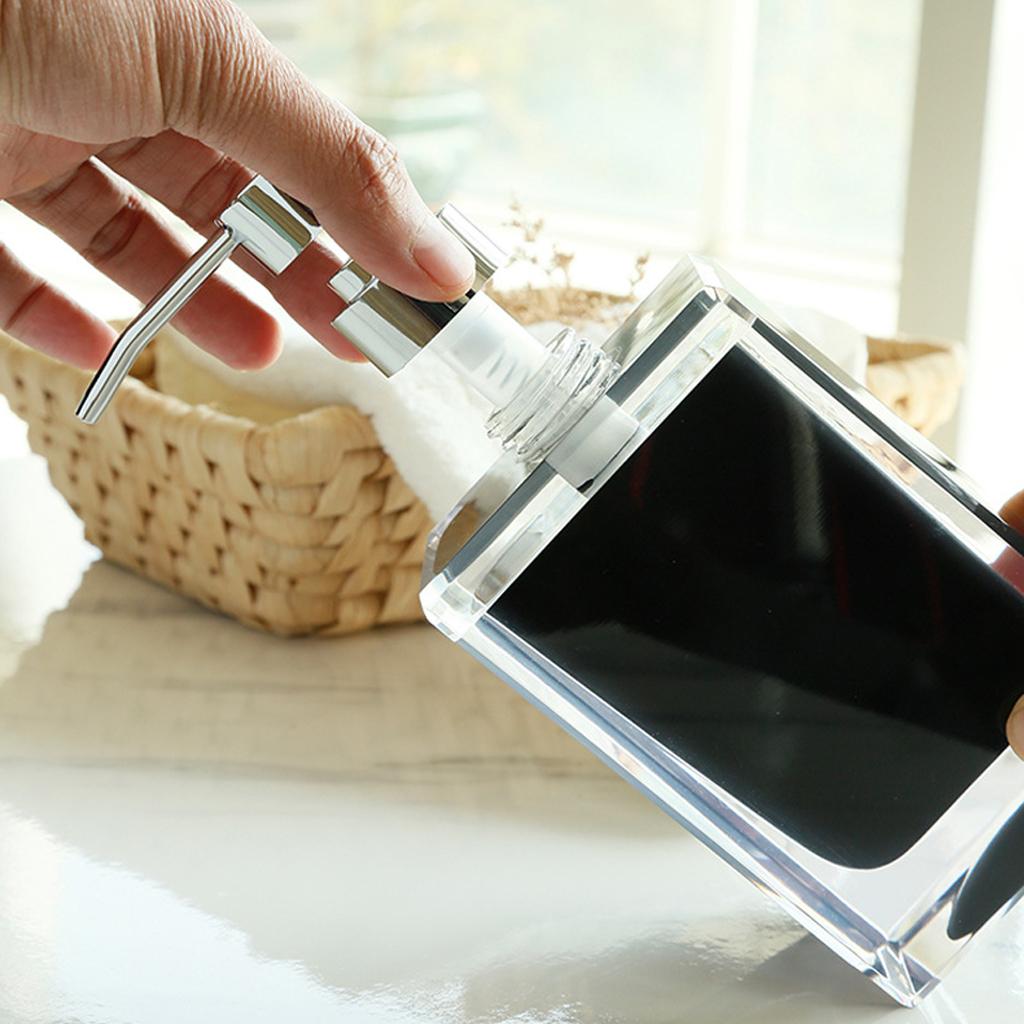200ml Resin Kitchen Bath Pump Soap Lotion Dispenser Liquid Bottle