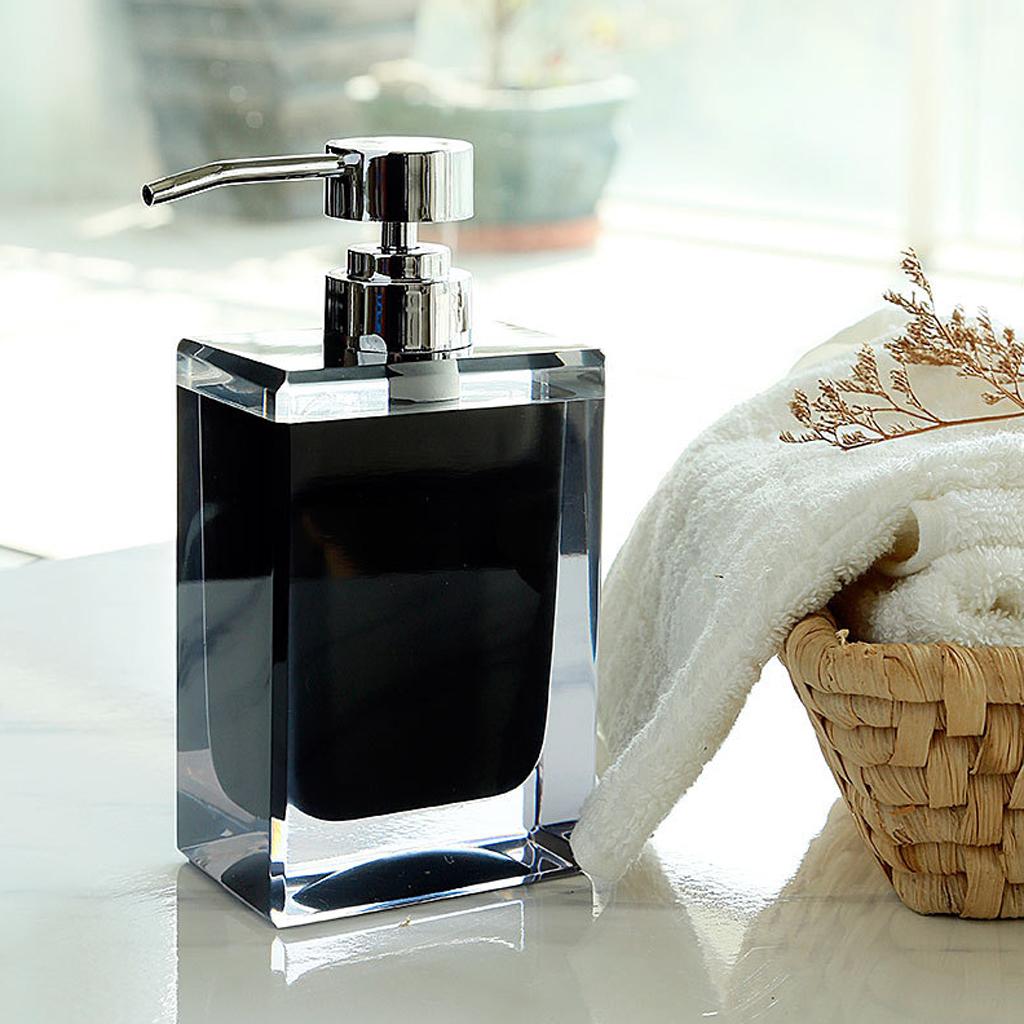 200ml Resin Kitchen Bath Pump Soap Lotion Dispenser Liquid Bottle
