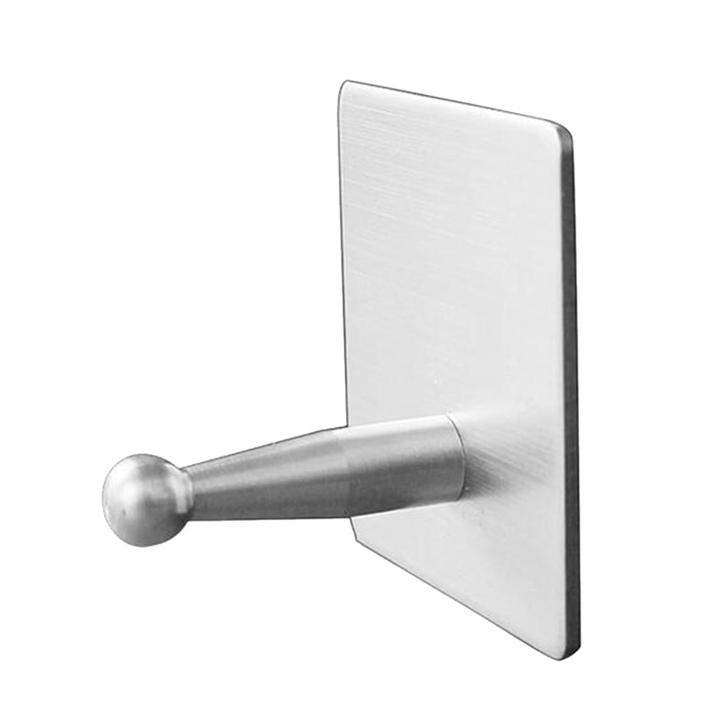 Stainless Steel Self Adhesive Hooks- Sticky Wall Door Hook Robe Tea Towel