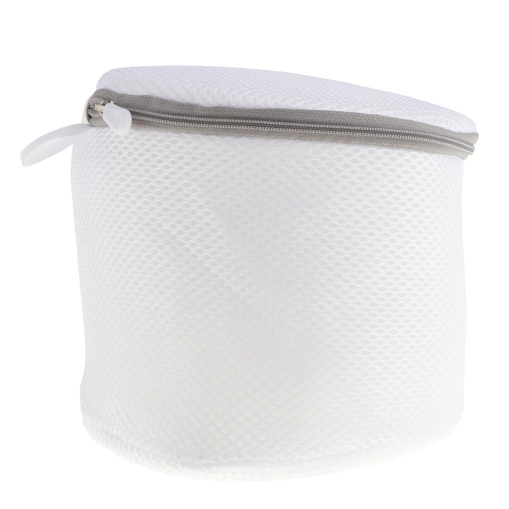 Laundry Bag Bra Lingerie Clothes Washing Machine Bag Cylinder Grey