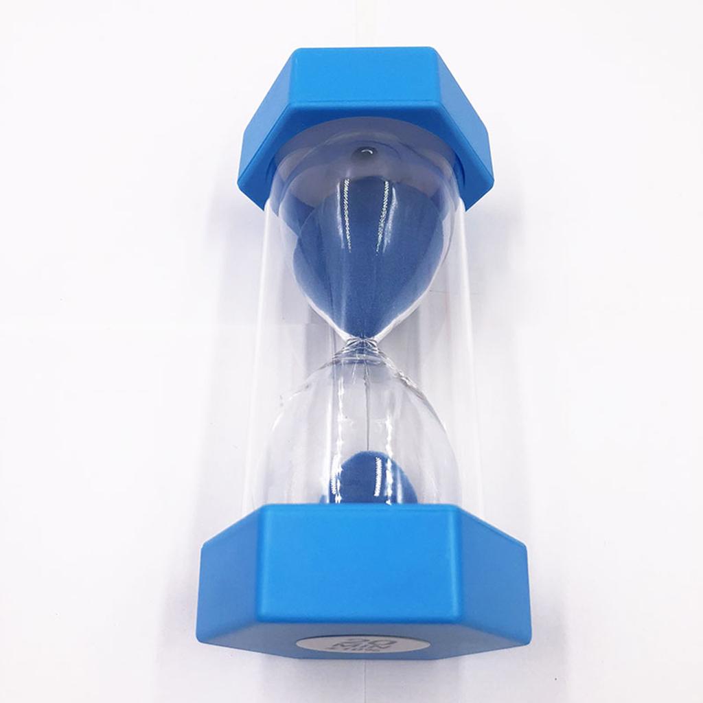 Plastic Sandglass Hourglass Sand Clock Timers Desktop Clock 15 Minutes Blue