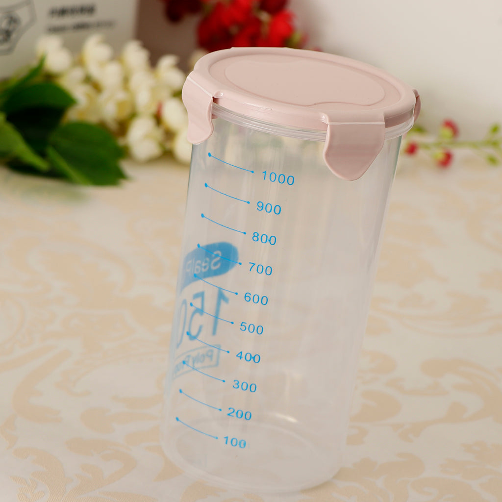 Cereal Container Storage Containers Flour Container Keeper Pink 1500ml