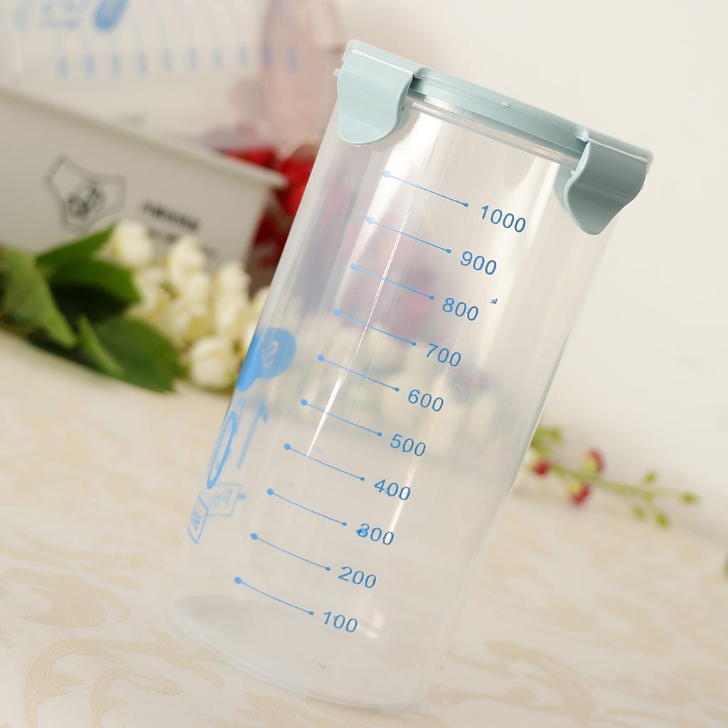 Cereal Container Storage Containers Flour Container Keeper Blue 1500ml