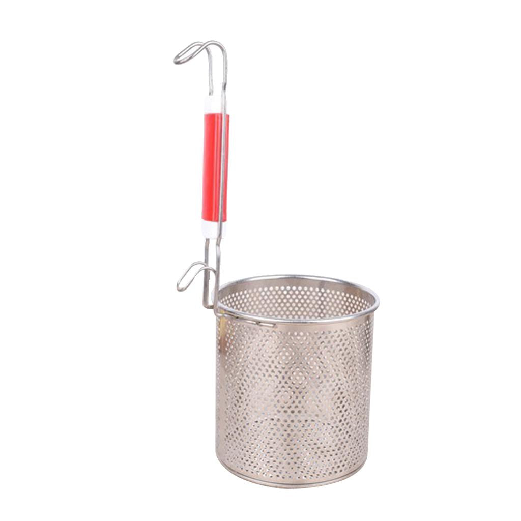 Kitchen Pasta Noodle Food Strainer, Stainless Steel, Deep Fry Basket 16cm